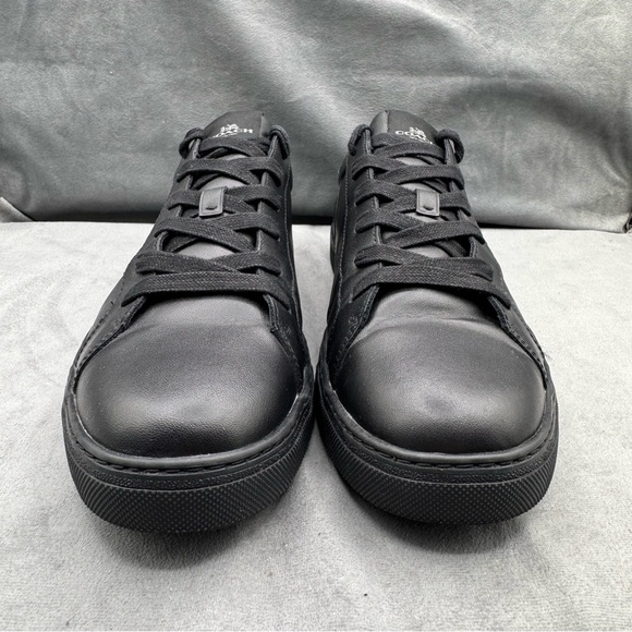 Coach C126 Low-Top Sneakers Men’s Shoes Size 12 Black Leather Stylish Comfort - Picture 9 of 14